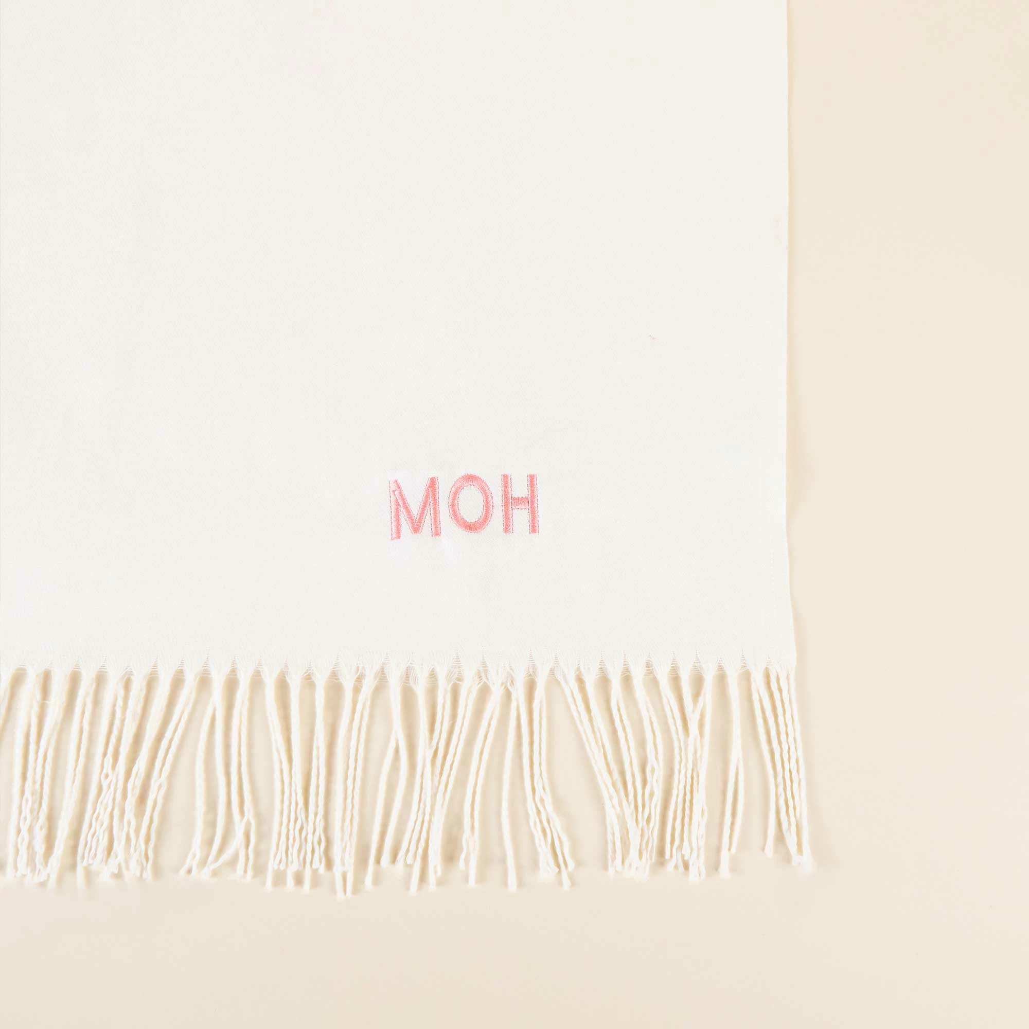 Shawl With Fringe - Cream 5 Shawl With Fringe - Cream - Image 5