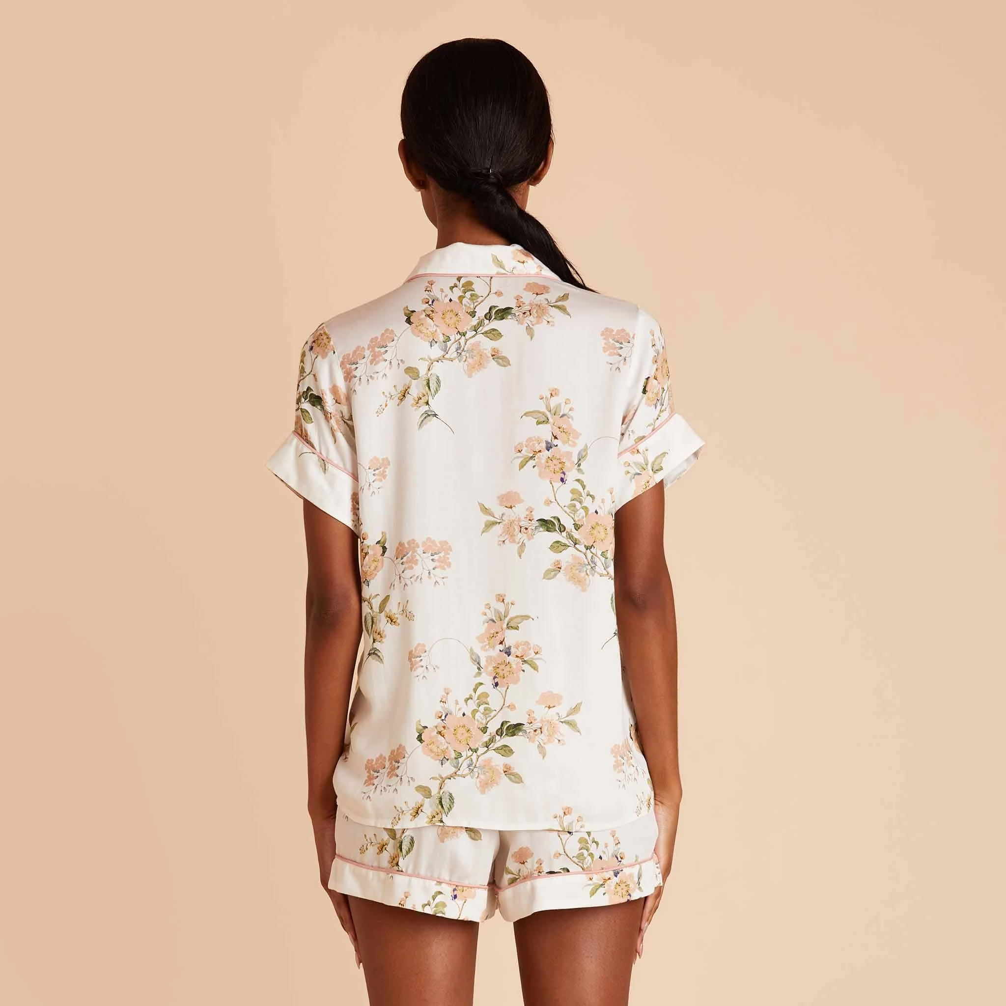 Jonny Floral Pajama Set - White Floral Meadow 7 Jonny Floral Pajama Set - White Floral Meadow - Image 7