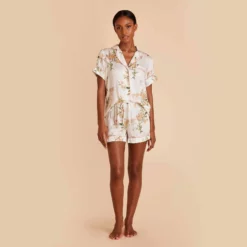 Jonny Floral Pajama Set - White Floral Meadow 9 Jonny Floral Pajama Set - White Floral Meadow -US Skirt Sales 2024 white jonny floral pj set bridesmaid pajamas 06