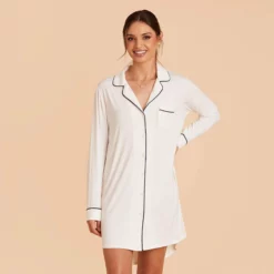 Kamryn Sleepshirt - White